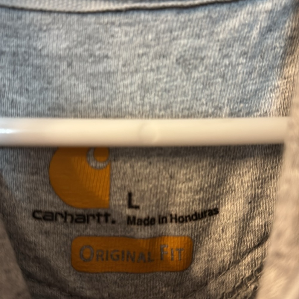 Carhartt Men's Gray Hooded Sweatshirt - Picture 4 of 6